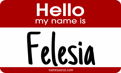Hello my name is Felesia png download