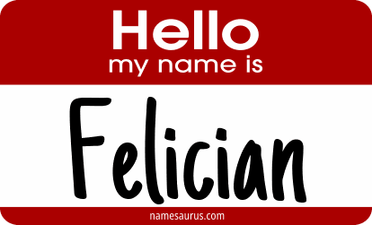 Hello my name is Felician png download