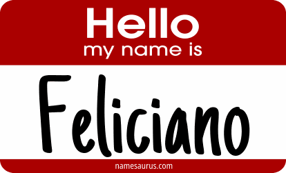 Hello my name is Feliciano png download