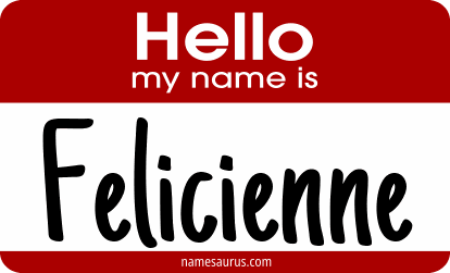 Hello my name is Felicienne png download