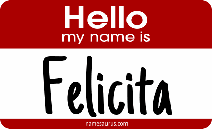 Hello my name is Felicita png download
