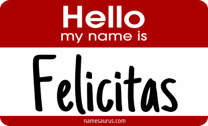 Hello my name is Felicitas png download