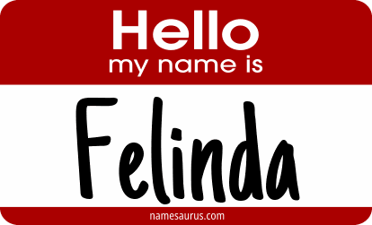 Hello my name is Felinda png download