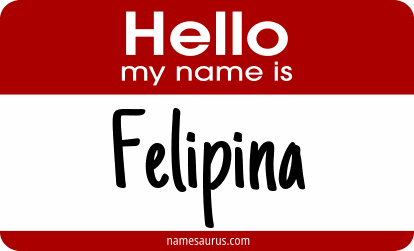 Hello my name is Felipina png download