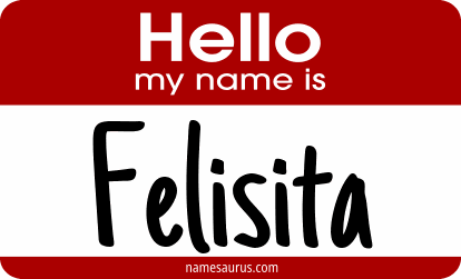Hello my name is Felisita png download