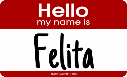 Hello my name is Felita png download