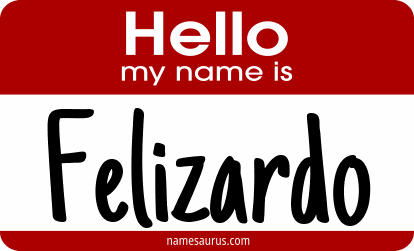 Hello my name is Felizardo png download