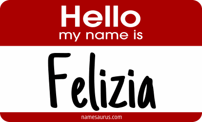 Hello my name is Felizia png download