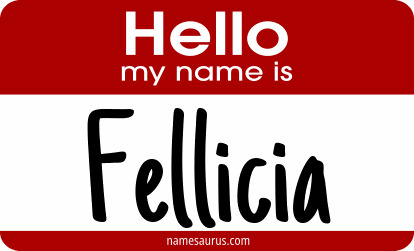 Hello my name is Fellicia png download