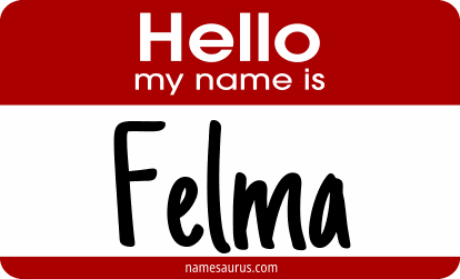 Hello my name is Felma png download