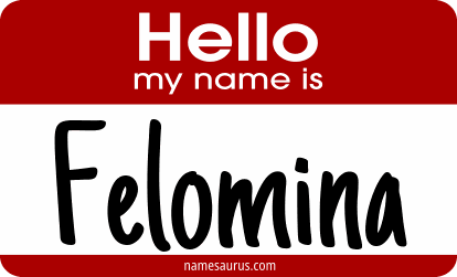 Hello my name is Felomina png download