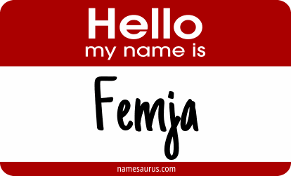 Hello my name is Femja png download