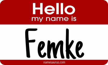 Hello my name is Femke png download