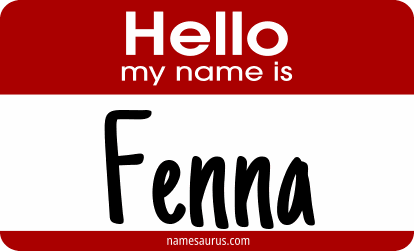 Hello my name is Fenna png download