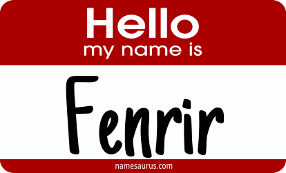 Hello my name is Fenrir png download