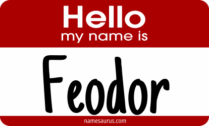 Hello my name is Feodor png download