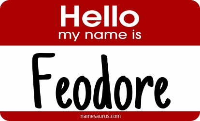 Hello my name is Feodore png download