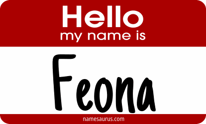 Hello my name is Feona png download