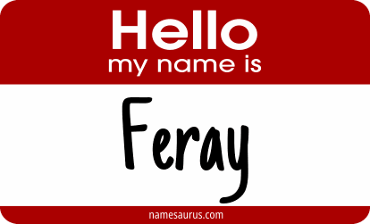 Hello my name is Feray png download