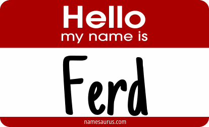 Hello my name is Ferd png download
