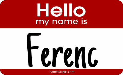 Hello my name is Ferenc png download