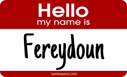 Hello my name is Fereydoun png download