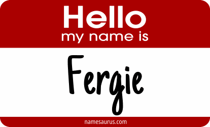 Hello my name is Fergie png download