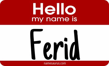 Hello my name is Ferid png download