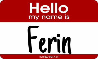 Hello my name is Ferin png download