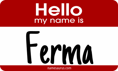 Hello my name is Ferma png download