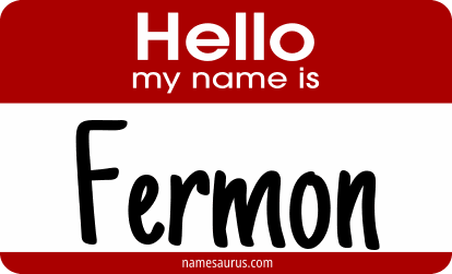 Hello my name is Fermon png download