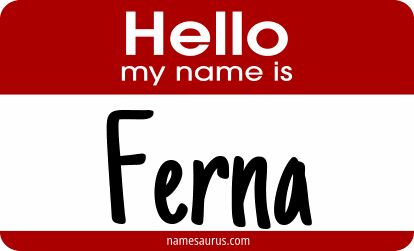 Hello my name is Ferna png download