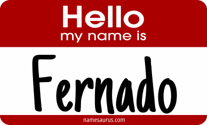 Hello my name is Fernado png download