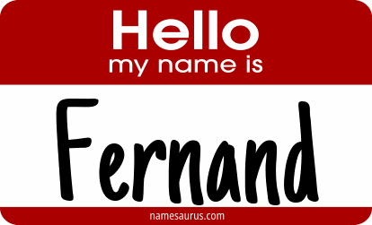 Hello my name is Fernand png download