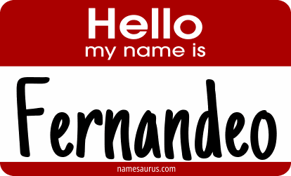 Hello my name is Fernandeo png download