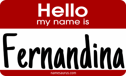 Hello my name is Fernandina png download