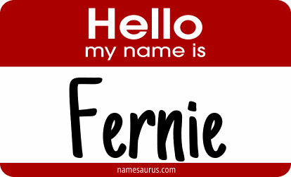 Hello my name is Fernie png download