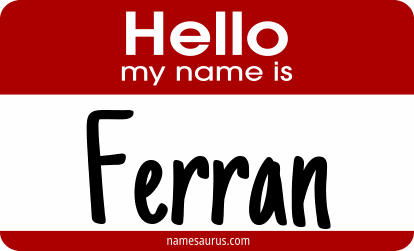 Hello my name is Ferran png download