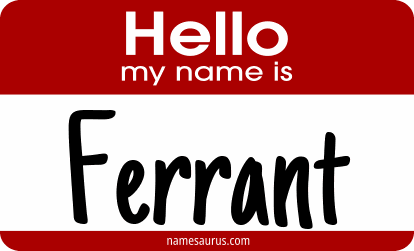 Hello my name is Ferrant png download