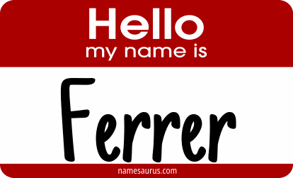 Hello my name is Ferrer png download