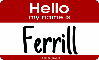 Hello my name is Ferrill png download