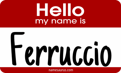 Hello my name is Ferruccio png download