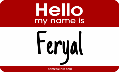 Hello my name is Feryal png download