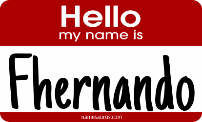 Hello my name is Fhernando png download