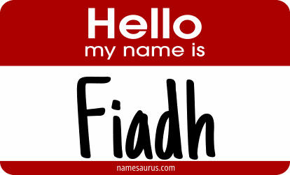 Hello my name is Fiadh png download