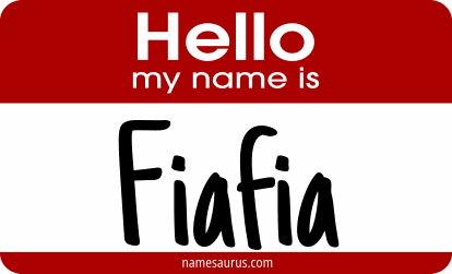 Hello my name is Fiafia png download