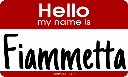 Hello my name is Fiammetta png download