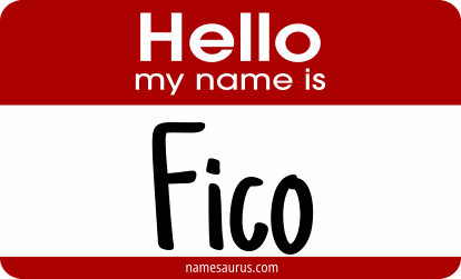 Hello my name is Fico png download