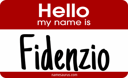 Hello my name is Fidenzio png download