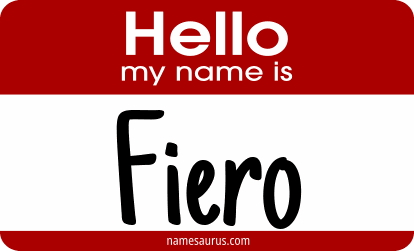 Hello my name is Fiero png download